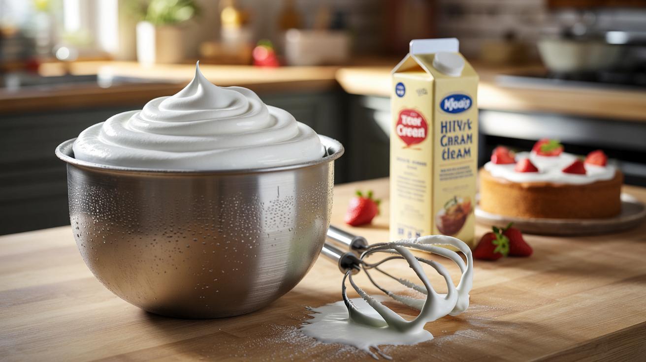 Sposób na to żeby śmietana kremówka ubijała się zawsze do sztywnej piany nawet gdy jest z najtańszej półki który stosują cukiernie i który polega na temperaturze sprzętu a nie na zawartości tłuszczu