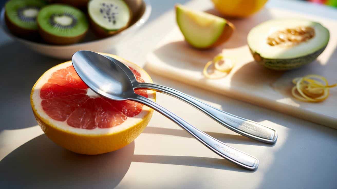 Sprytne łyżeczki do owoców, które zmieniają jedzenie grejpfruta w przyjemność