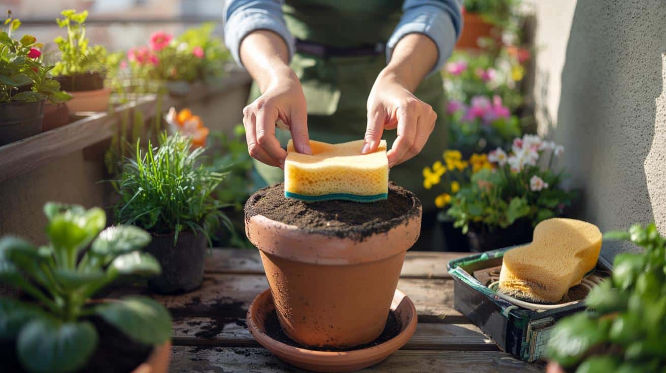 Stara gąbka z kuchni uratuje rośliny przed suszą? Genialny trik na wiosnę