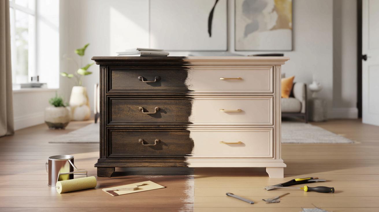 Stara komoda jak z design showroomu: prosty trik na supernowoczesny mebel