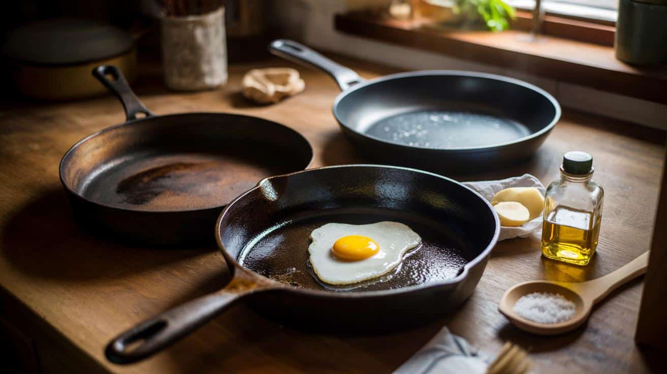 Stara żeliwna patelnia babci lepsza niż Teflon? Jeden rytuał zmienia wszystko