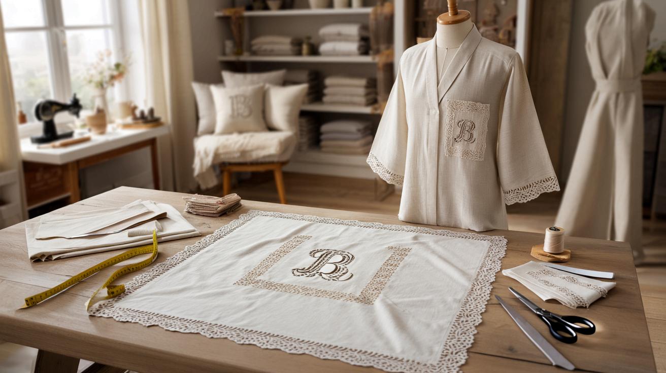 Stare haftowane prześcieradła wracają do łask. Genialny trik krawiecki