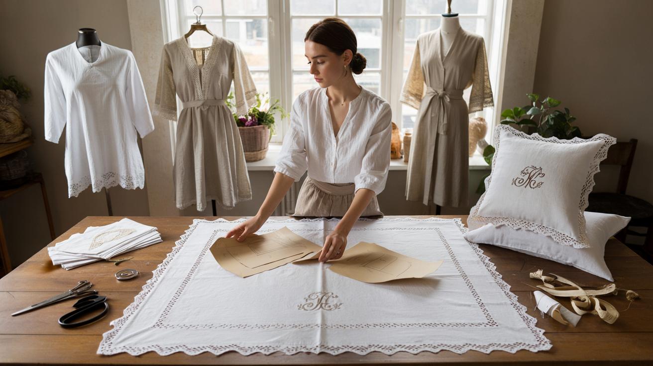 Stare haftowane prześcieradła wracają do łask. Jeden trik i masz modowy hit