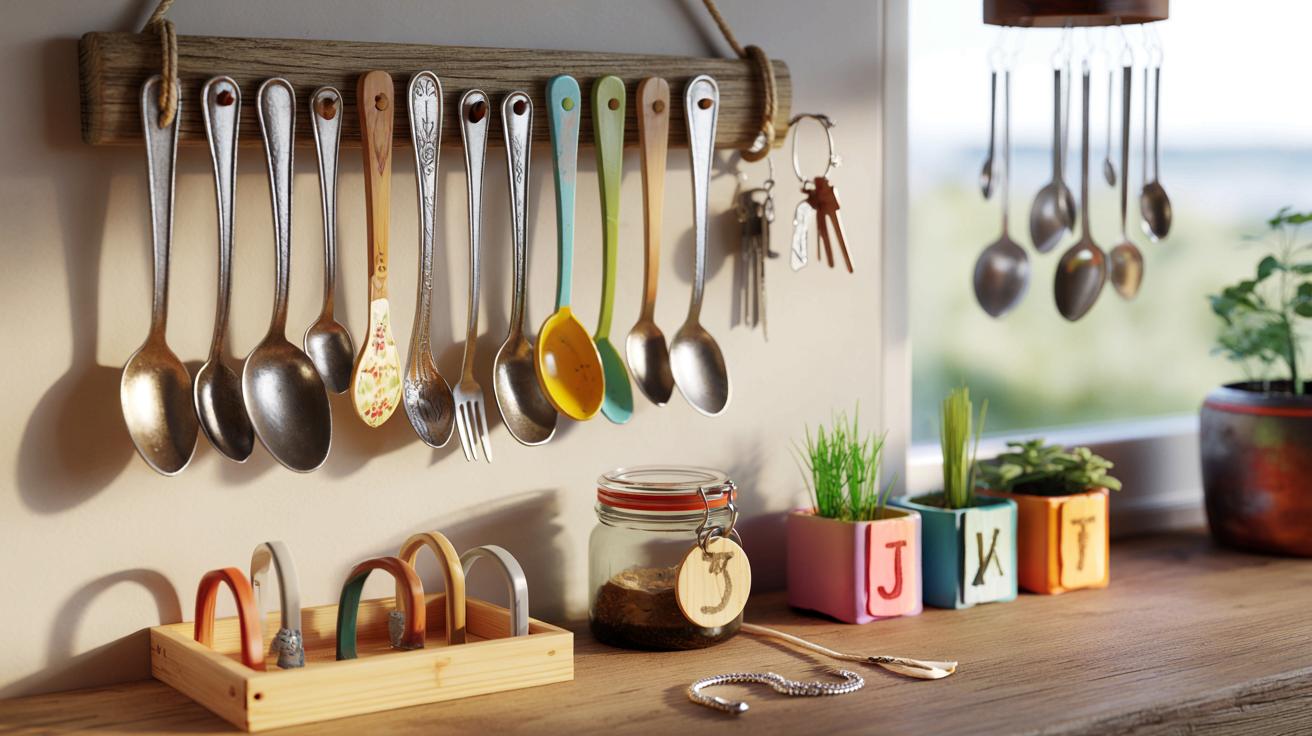 Stare łyżki z second handu: 12 pomysłów na tanią i efektowną dekorację