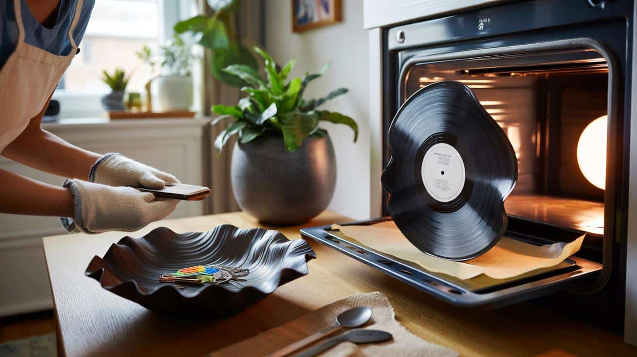 Stare płyty winylowe pełne rys? Zrób z nich dizajnerskie dekoracje w 5 minut