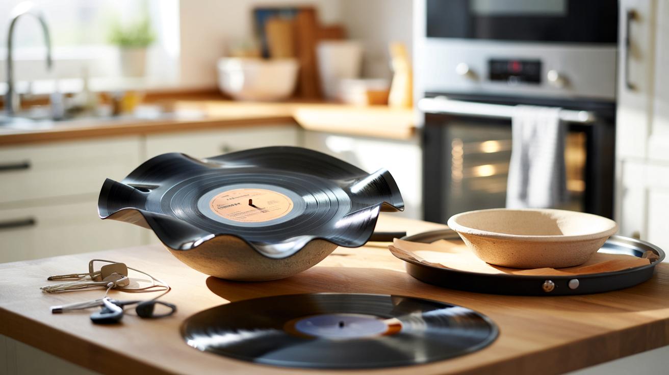 Stare płyty winylowe porysowane? Zrób z nich designerskie misy w 5 minut