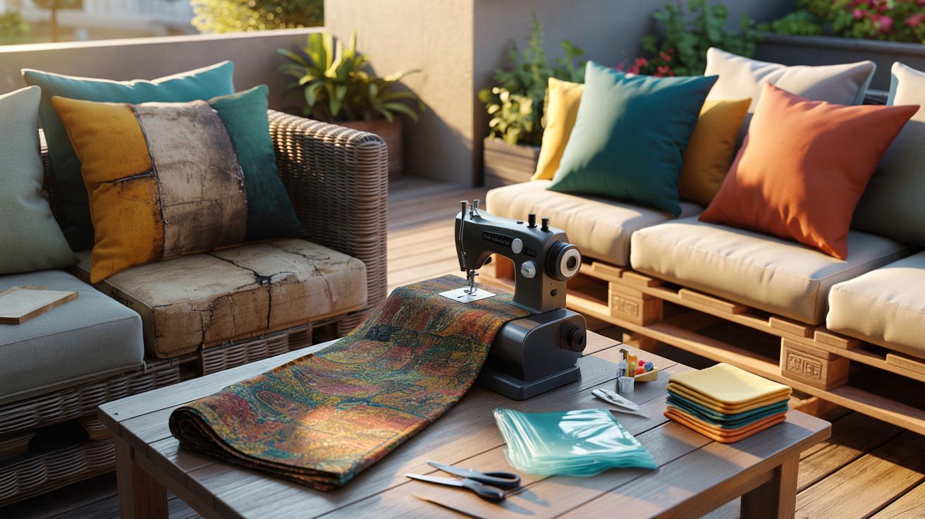 Stare poduchy z tarasu jak nowe: prosty trik z maszyną do szycia