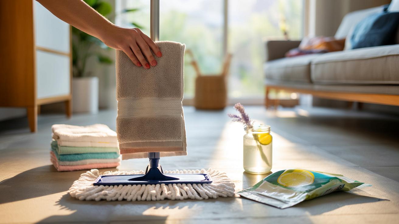 Stare ręczniki kąpielowe zamiast jednorazowych ściereczek: sprytna sztuczka na tańsze sprzątanie podłóg