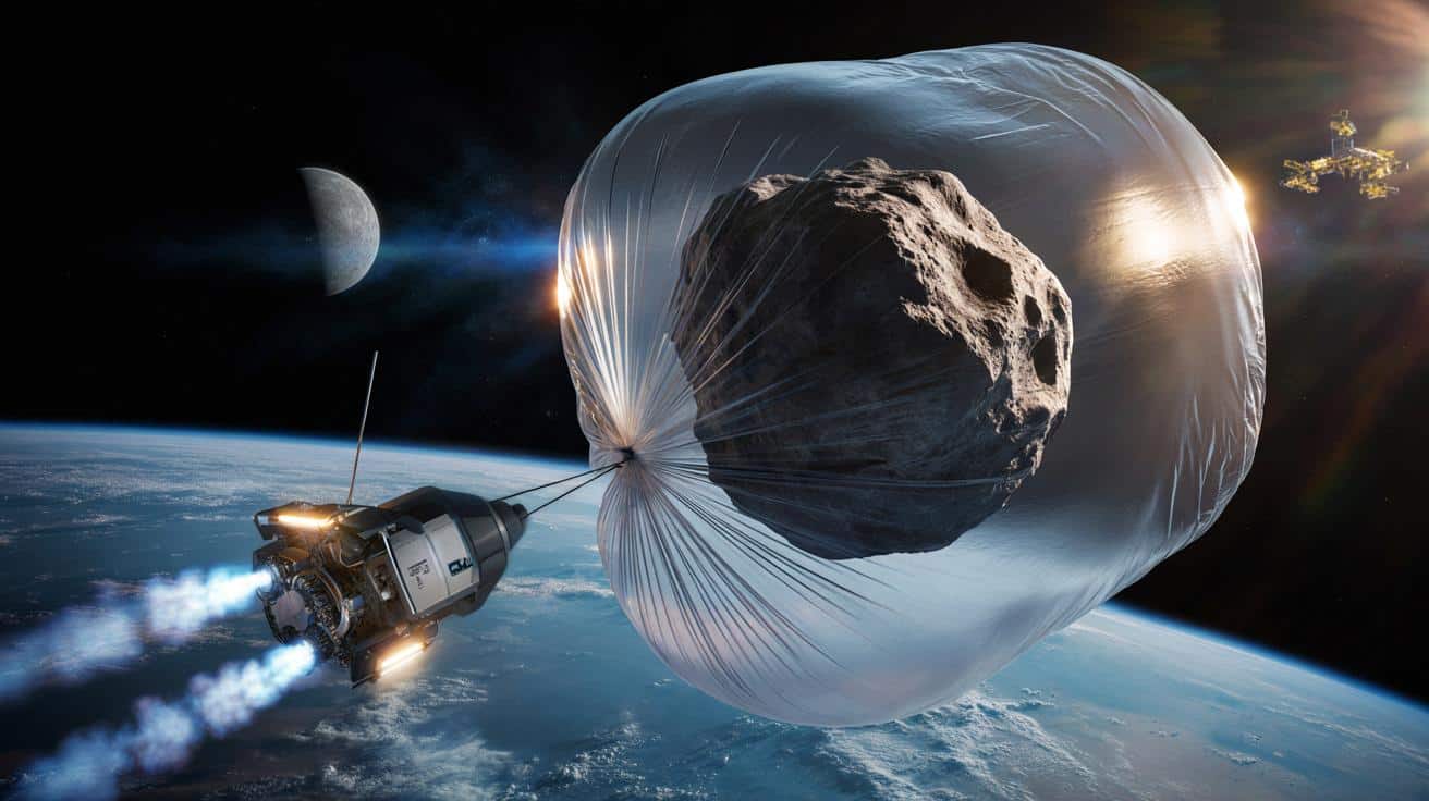 Start-up chce holować do Ziemi asteroidy w gigantycznych „workach”