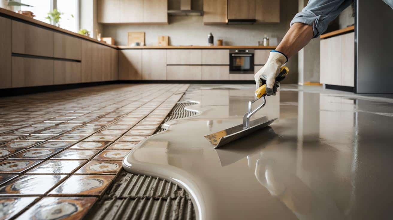 Stary kafelek znika w jeden weekend: ten modny podkład kładziemy bez kucia