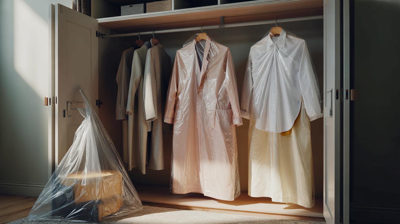 Stary prześcieradło zamiast folii: trik na ubrania bez pleśni i przykrego zapachu