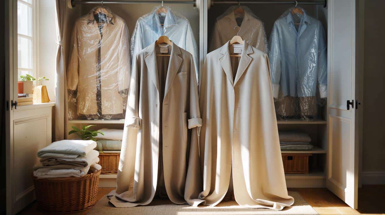 Stary prześcieradło zamiast plastiku: genialny sposób na ochronę ubrań