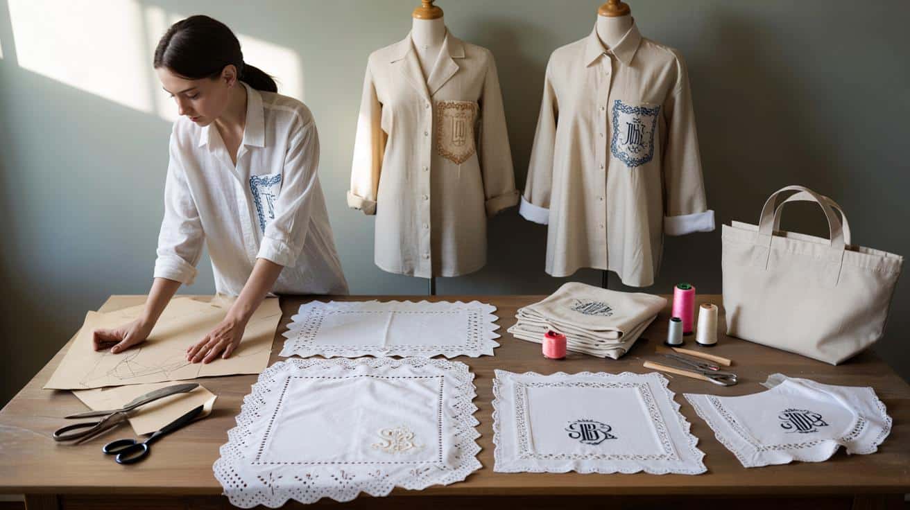 Jak ze starych haftowanych prześcieradeł uszyć rzeczy, których każdy będzie zazdrościł