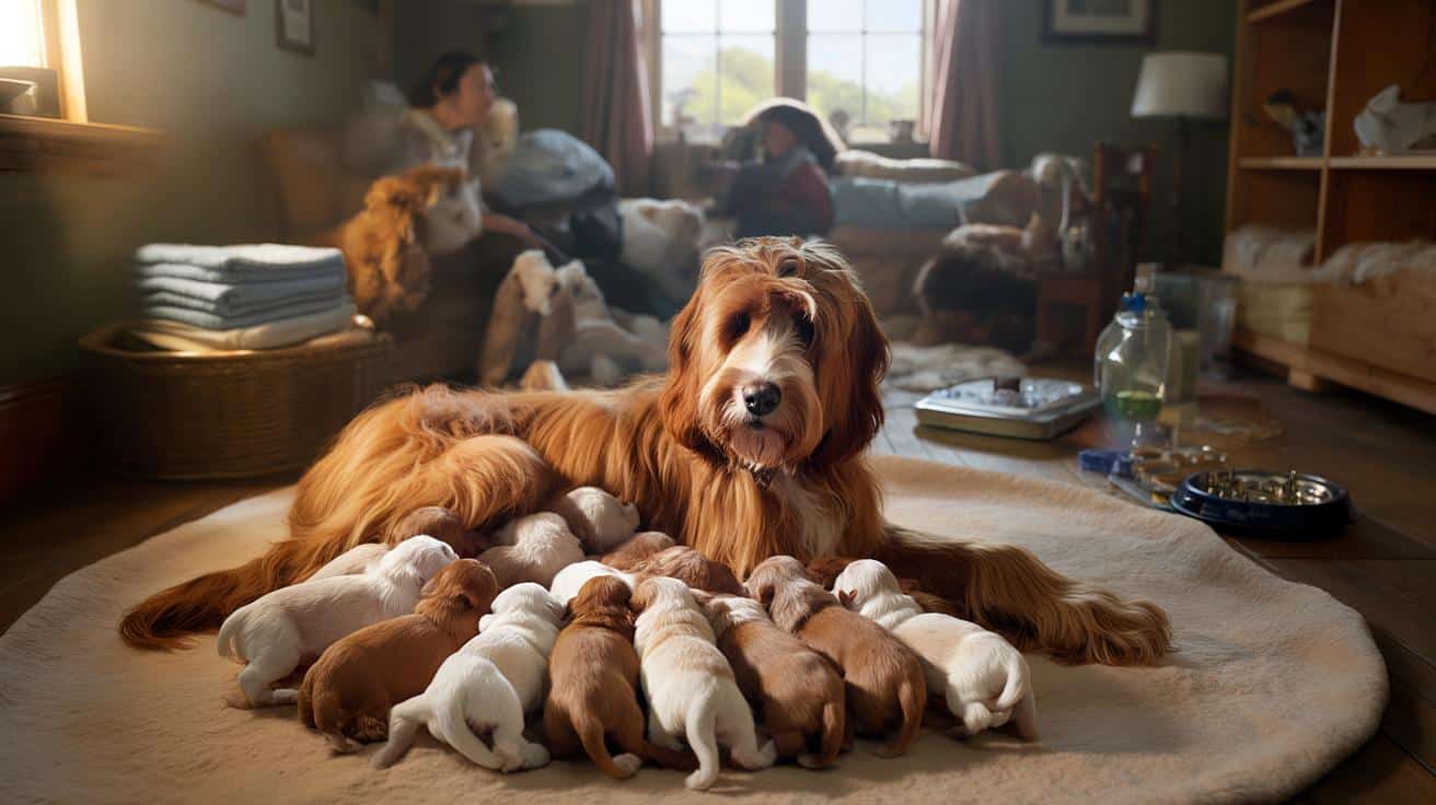 Suczka z Anglii rodzi 17 szczeniąt w 13 godzin. Nowy rekord