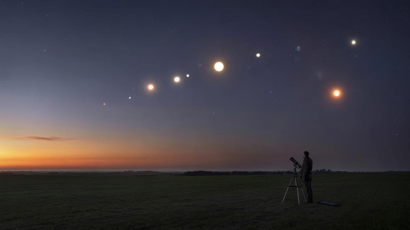 Niesamowity pokaz na niebie: sześć planet jednocześnie widocznych nad horyzontem