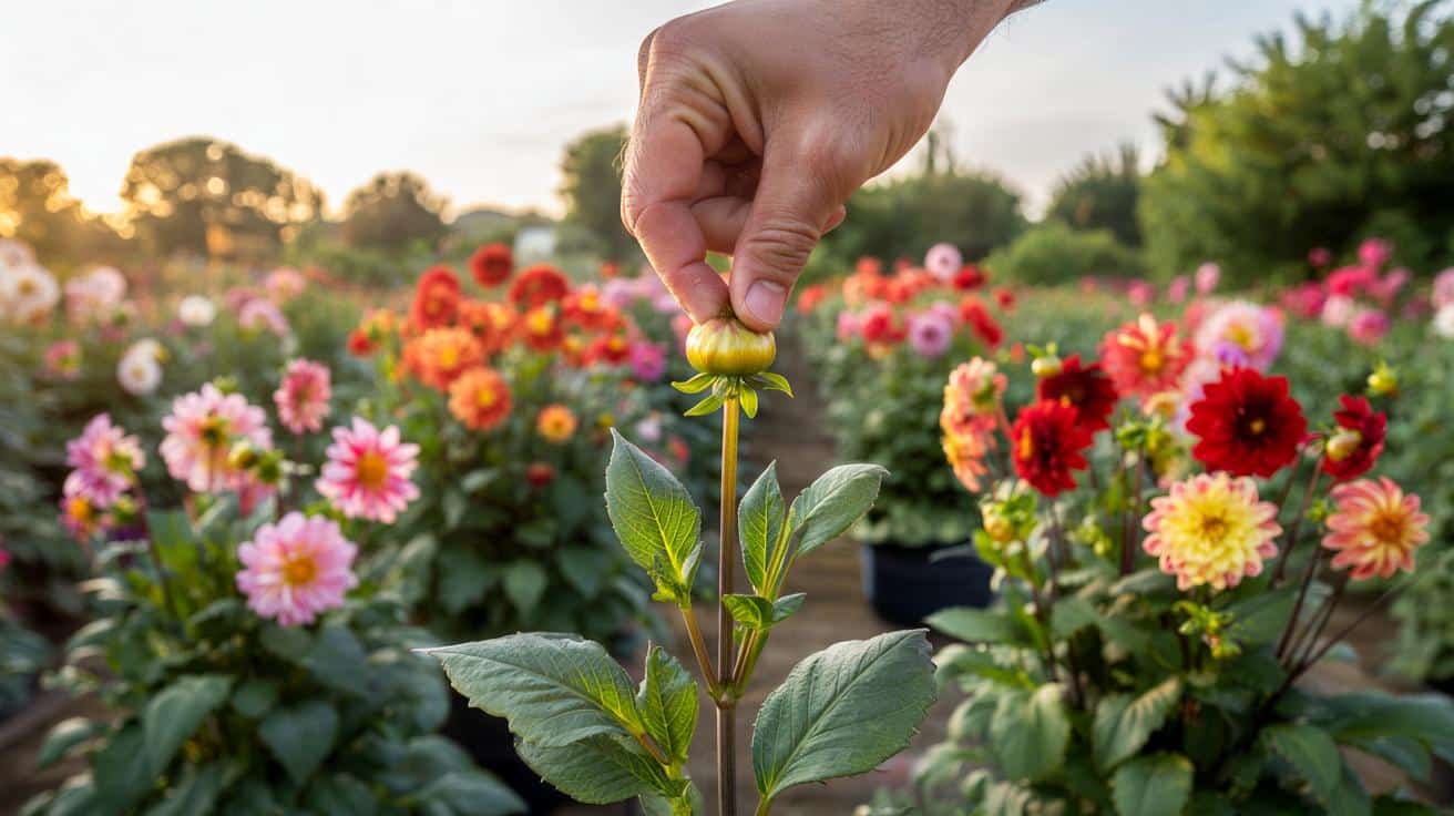 Szokujący trik ogrodników: przytnij młode dalie, a obsypią się kwiatami