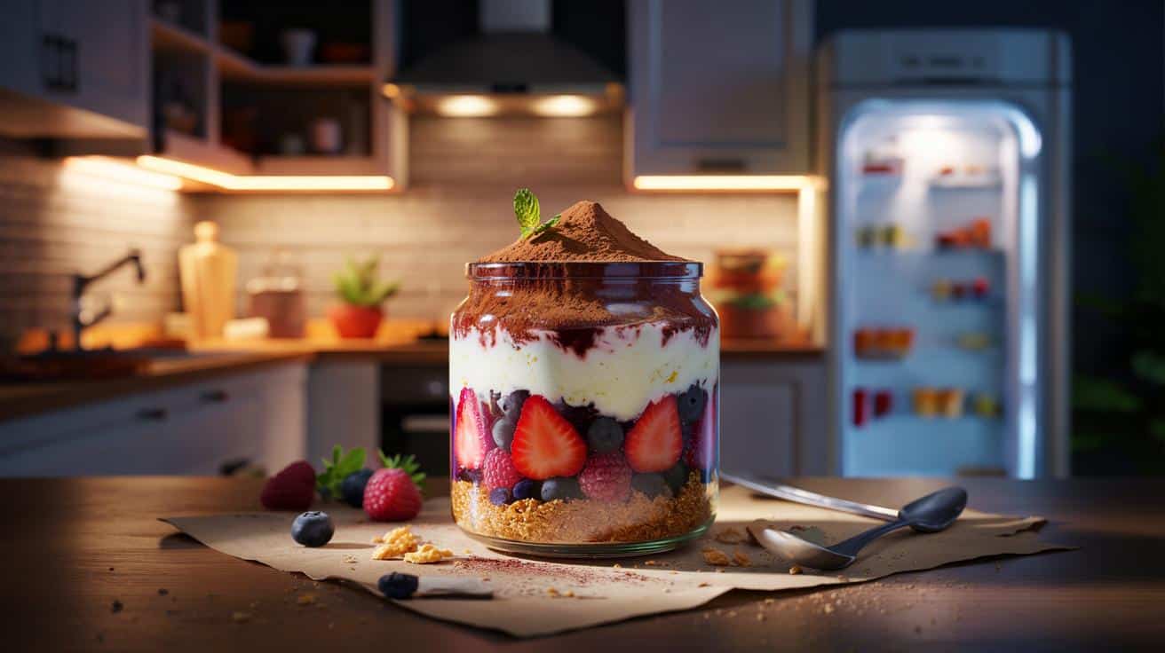 Szybki deser w słoiku, który robi się w 4 minuty