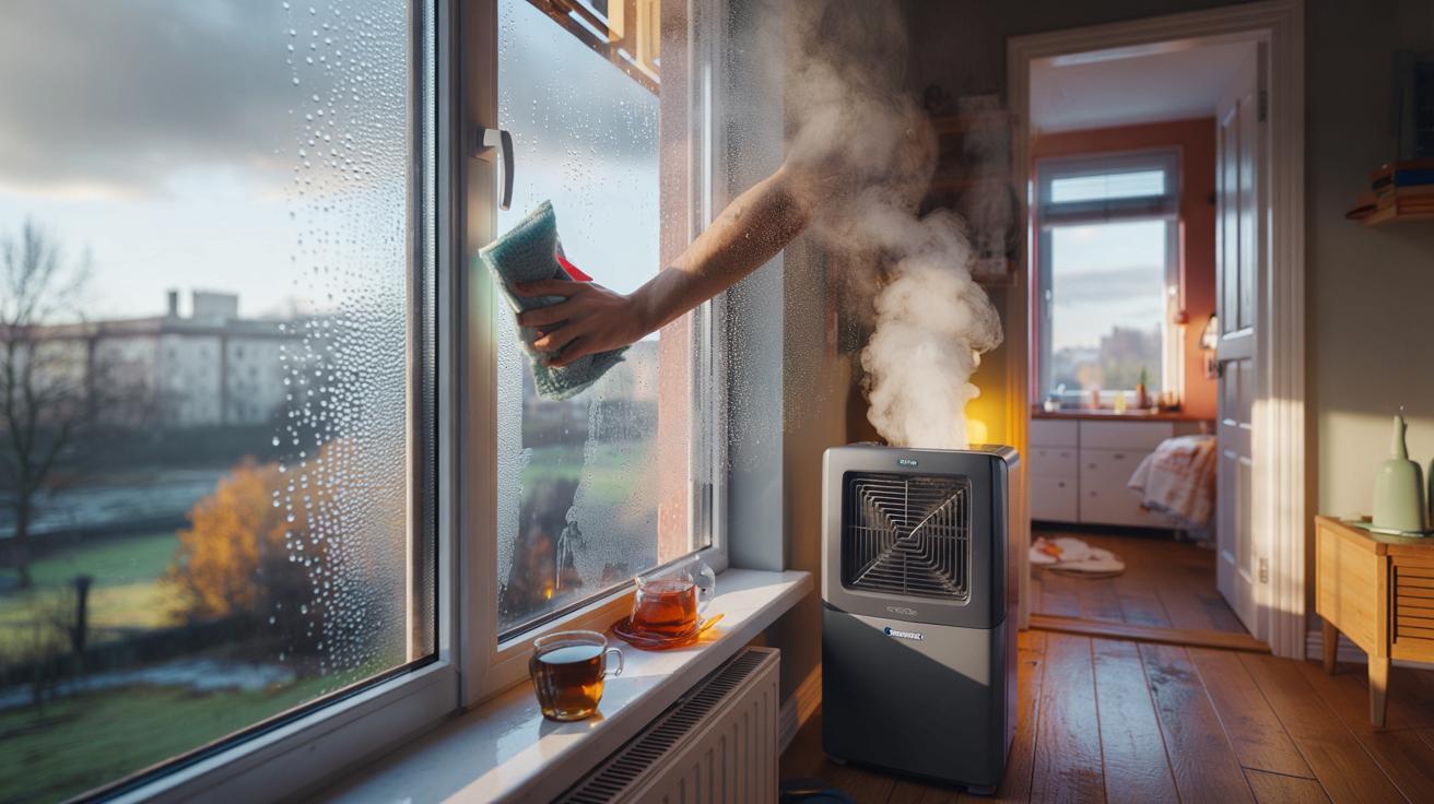 Wie szybko pozbyć się pary na oknach i wilgoci w mieszkaniu