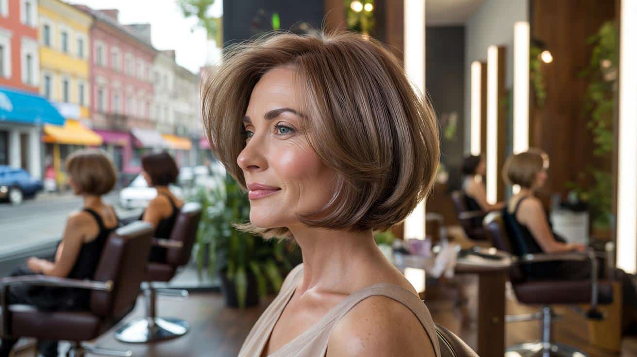 Ta fryzura dla kobiet po czterdziestce jest jedną z najczęściej wybieranych