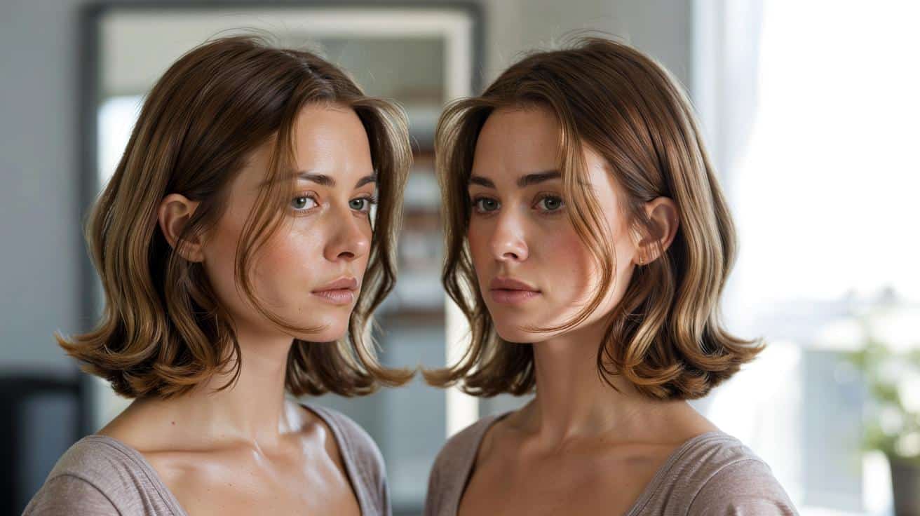 Ta fryzura sprawia że twarz wydaje się węższa bez konturowania