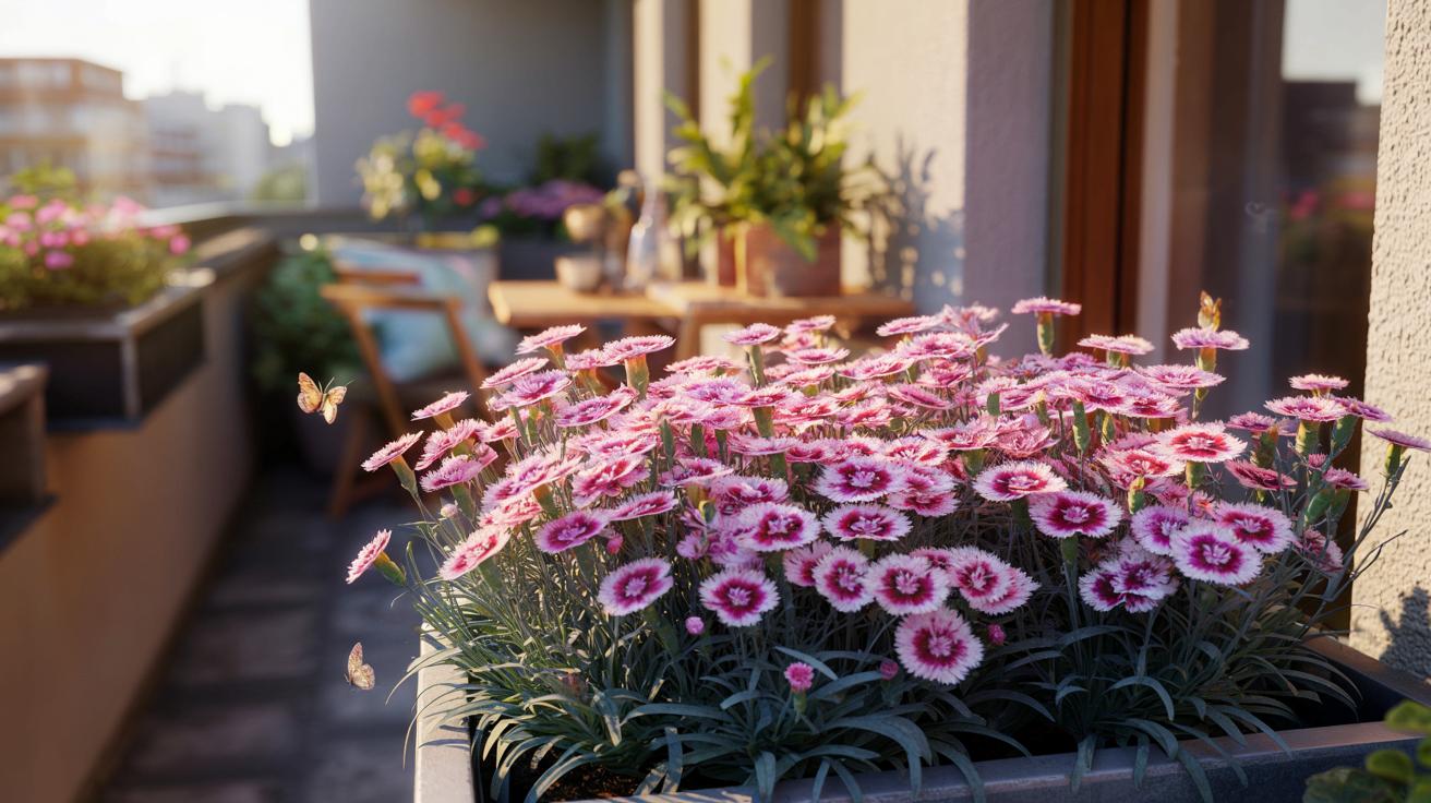 Ta mała bylina robi furorę: zasypie balkon różowymi kwiatami od wiosny do jesieni