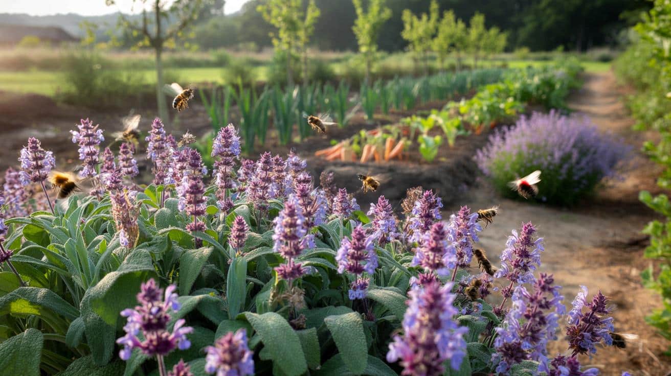 Ta niepozorna bylina przy warzywniku przyciąga więcej pszczół niż lawenda