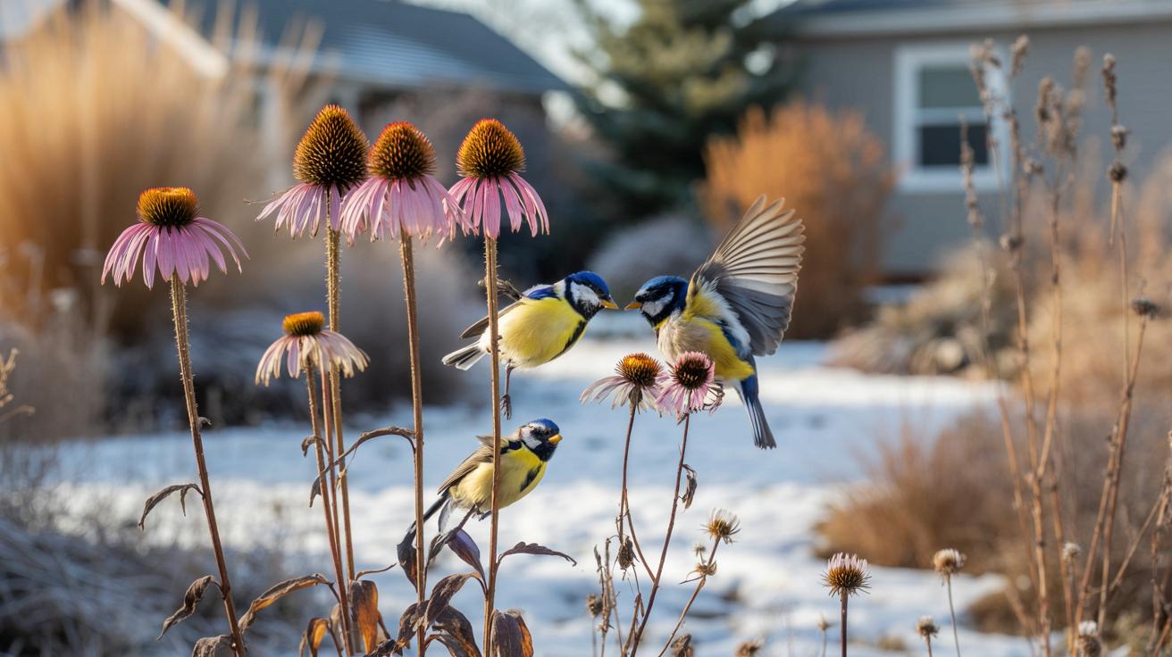 Ta niepozorna bylina przyciągnie sikory do ogrodu całą zimę