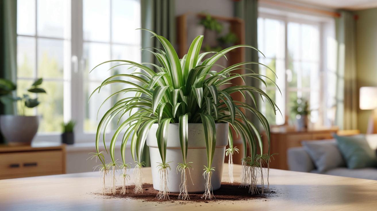 Ta roślina „pająk” nie robi młodych? Zmień te dwie rzeczy, a obsypie się sadzonkami