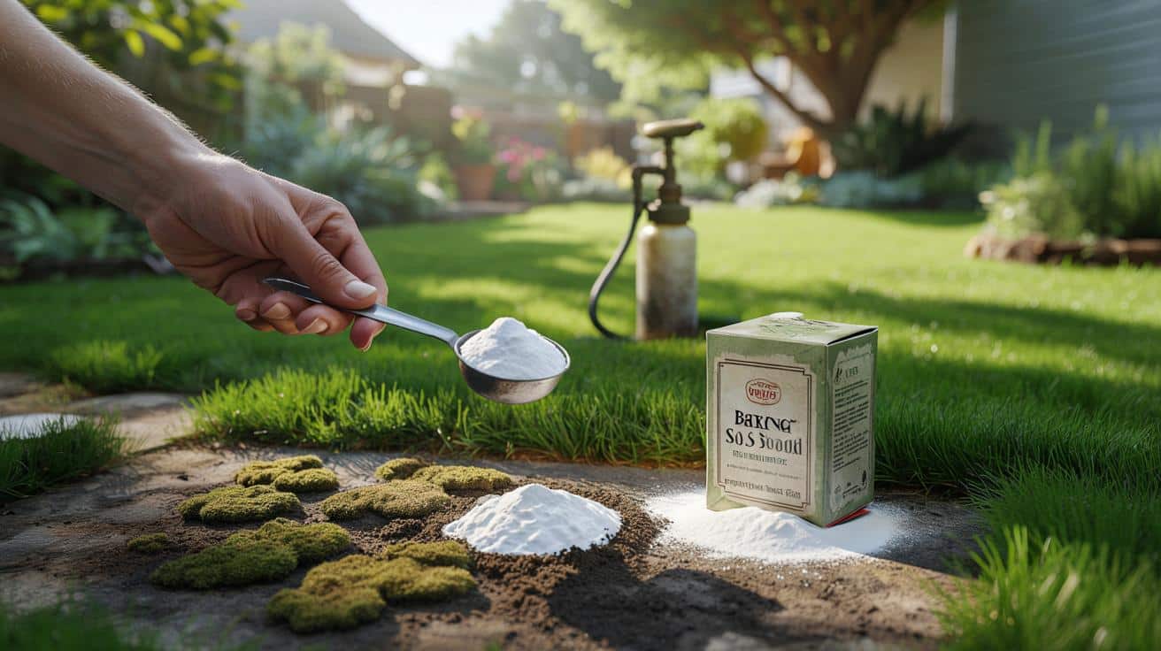 Tani kuchenny proszek za 75 groszy skutecznie usuwa mech z trawnika bez użycia octu