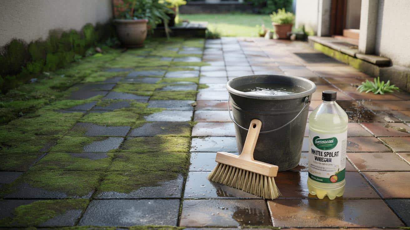 Tani trik na taras pełen mchu: kuchenny produkt za 35 groszy zamiast myjki ciśnieniowej