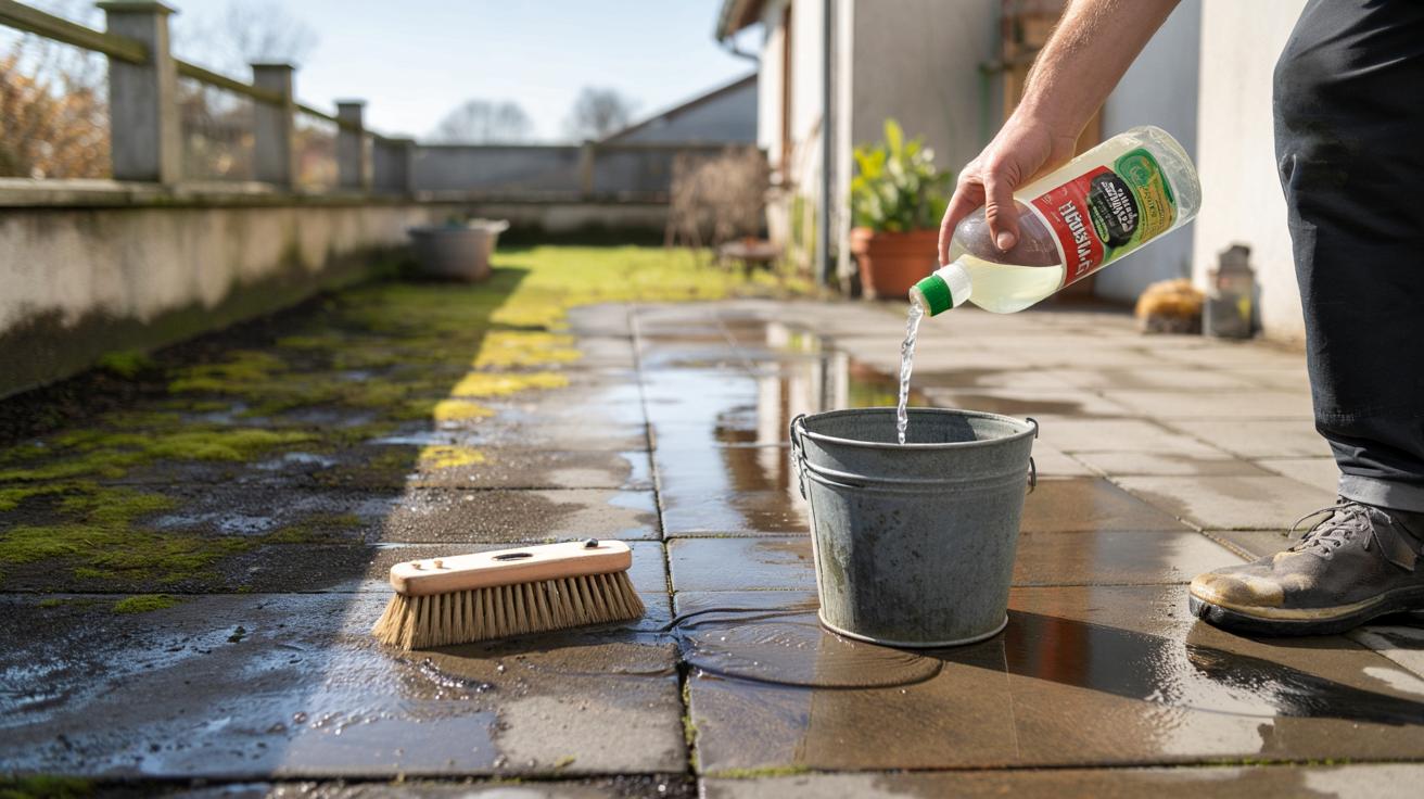 Tani trik na taras z marketu: 35 groszy zamiast myjki ciśnieniowej