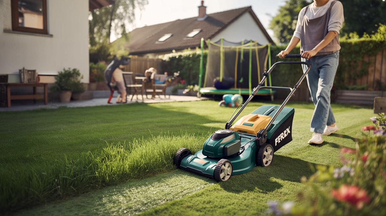 Tania elektryczna kosiarka z Aldi załatwia trawnik w jeden weekend