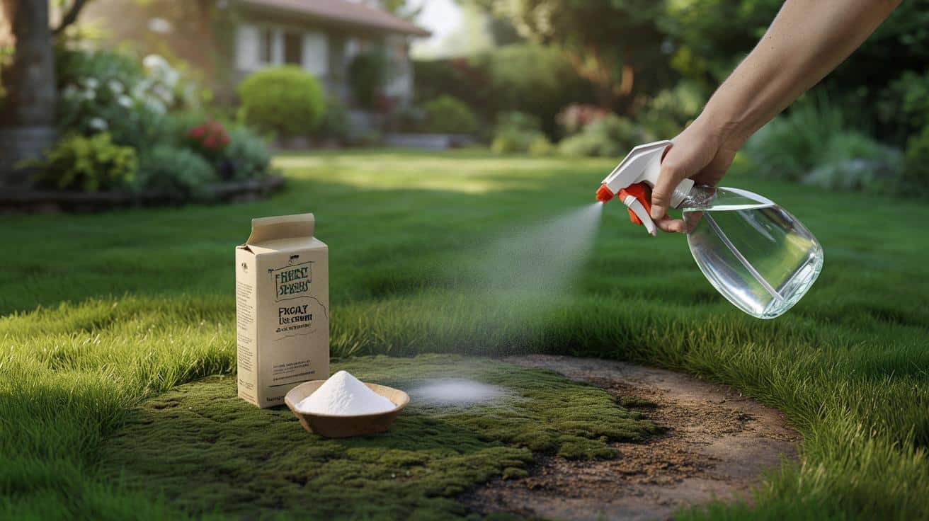 Tania kuchenna „puder” za grosze usuwa mech z trawnika bez octu