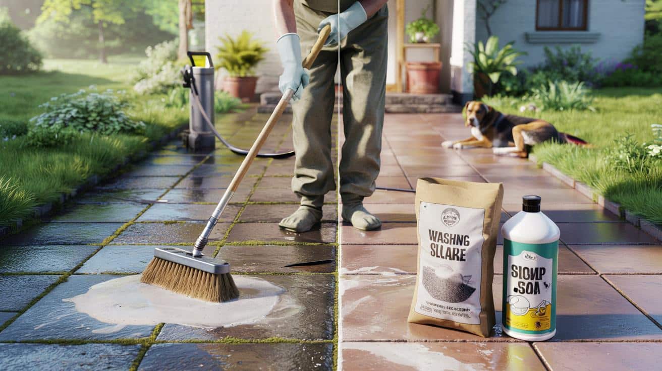 Nie katuj tarasu myjką ciśnieniową. Ten prosty trik z 2 produktów działa lepiej