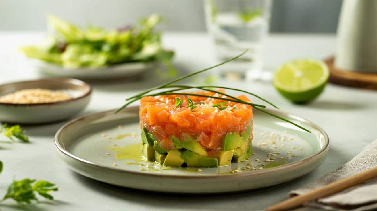 Tatar z łososia z kremowym awokado w 15 minut – bez gotowania