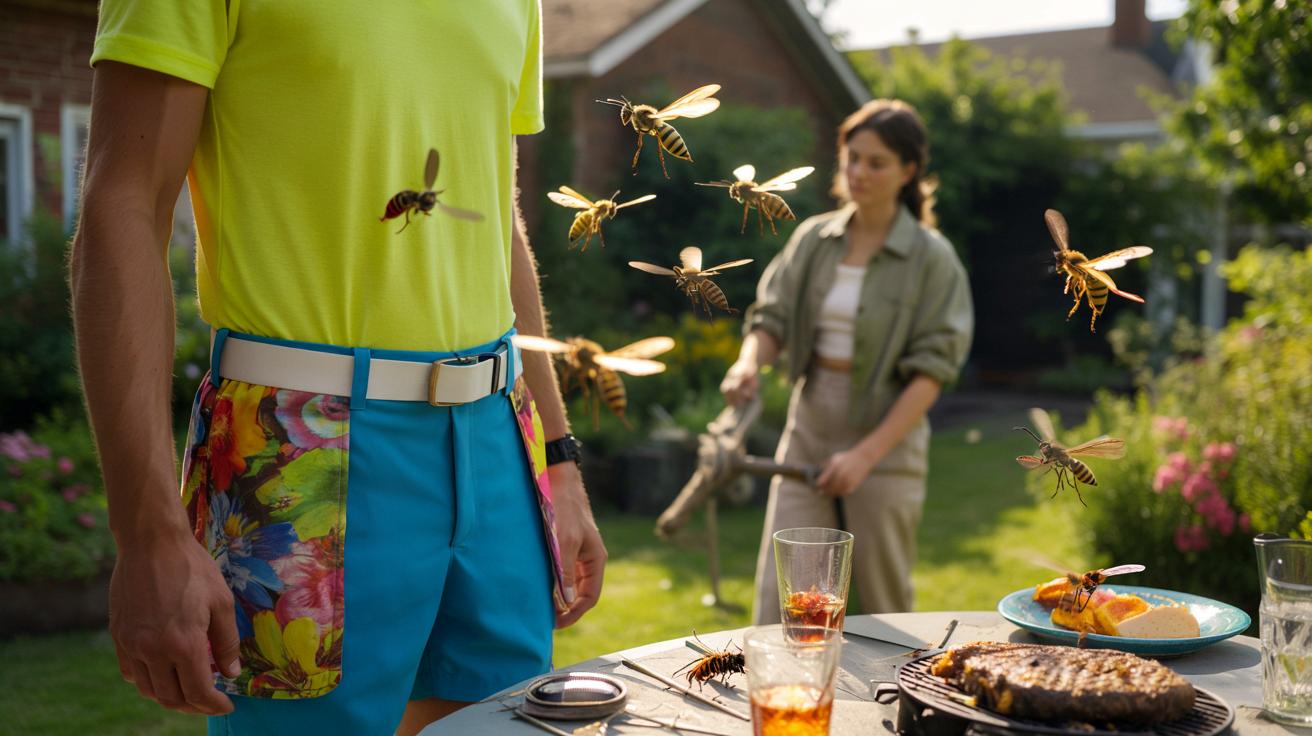 Te kolory ubrań ściągają szerszenie do ogrodu. Sprawdź, czego nie zakładać