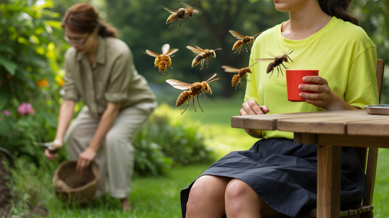 Te kolory ubrań w ogrodzie ściągają szerszenie prosto na ciebie