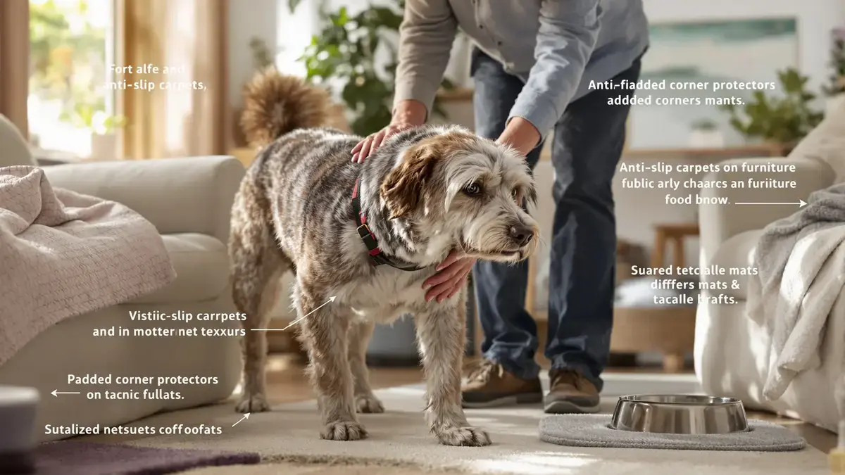 Te proste wskazówki mogą odmienić życie starszego psa, który często się uderza podczas starzenia