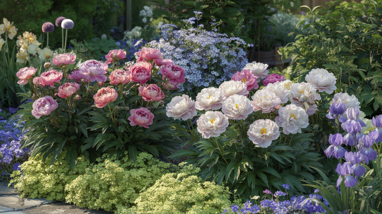 Te rośliny posadź obok piwonii, a rabata naprawdę wybuchnie kwiatami