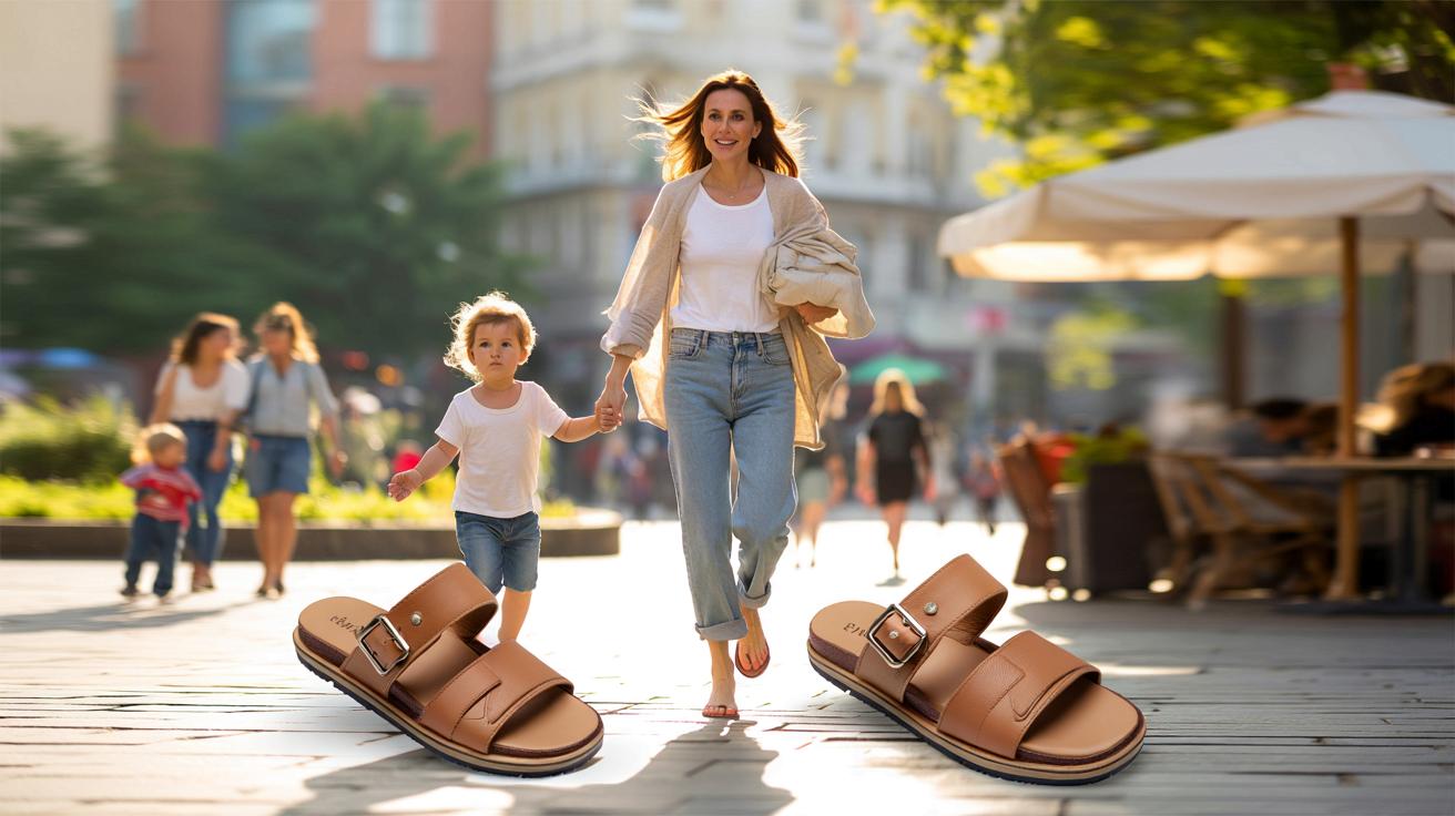 Te skórzane sliders z M&S mogą stać się hitem lata wśród zapracowanych mam