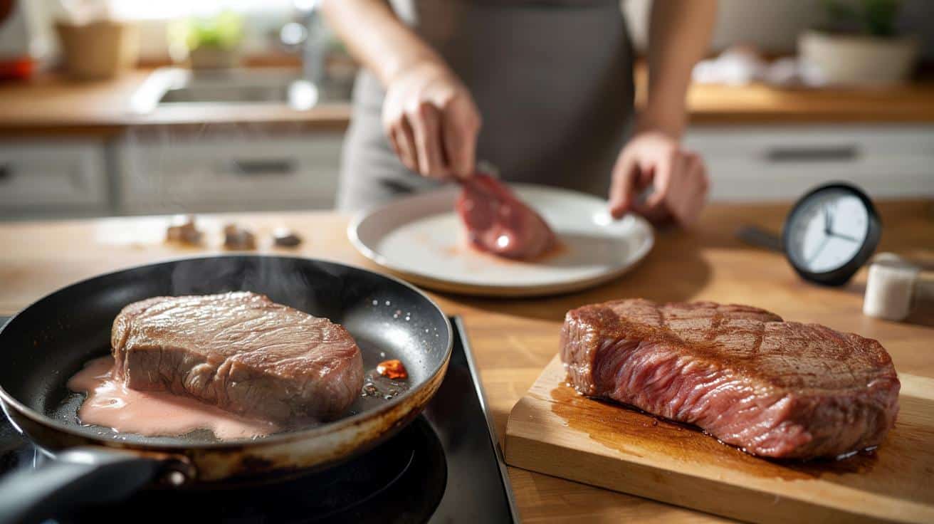 Ten drobny błąd przy smażeniu mięsa sprawia, że traci ono soczystość