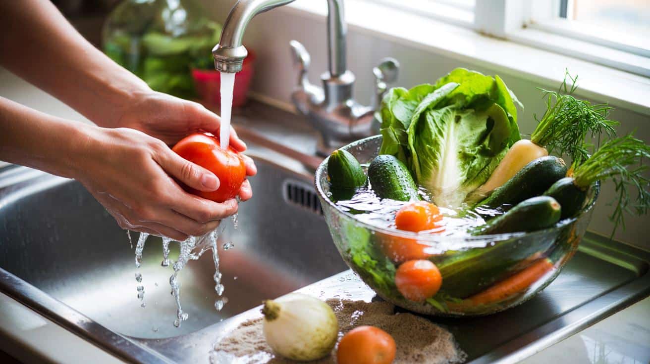 Ten jeden błąd podczas mycia warzyw może sprawić, że bakterie zostają na ich powierzchni