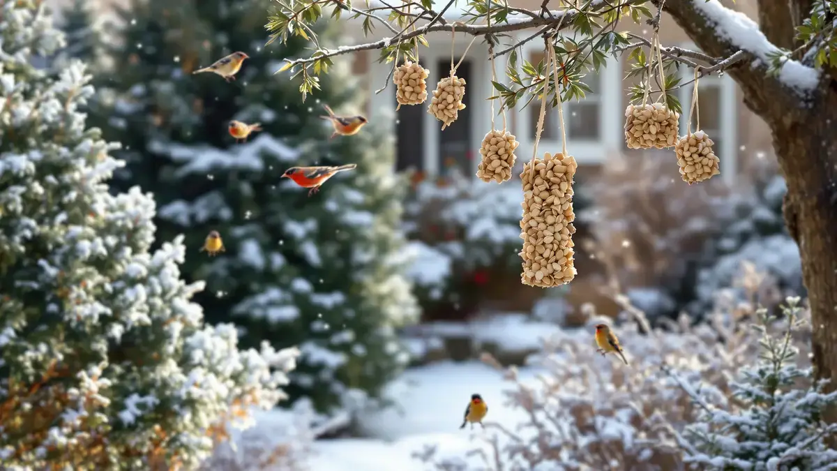 Ten łatwy do wykonania domowy smakołyk przyciąga ptaki do zimowego ogrodu często opustoszałego