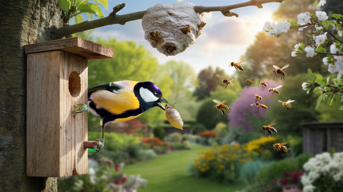 Ten niepozorny ptak z ogrodu pomaga bronić pszczoły przed szerszeniem azjatyckim