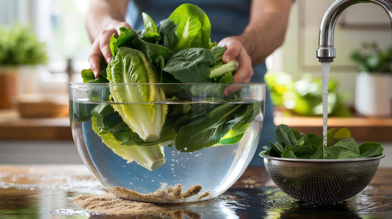 Ten powszechny błąd przy myciu warzyw liściastych sprawia, że pozostaje na nich piasek