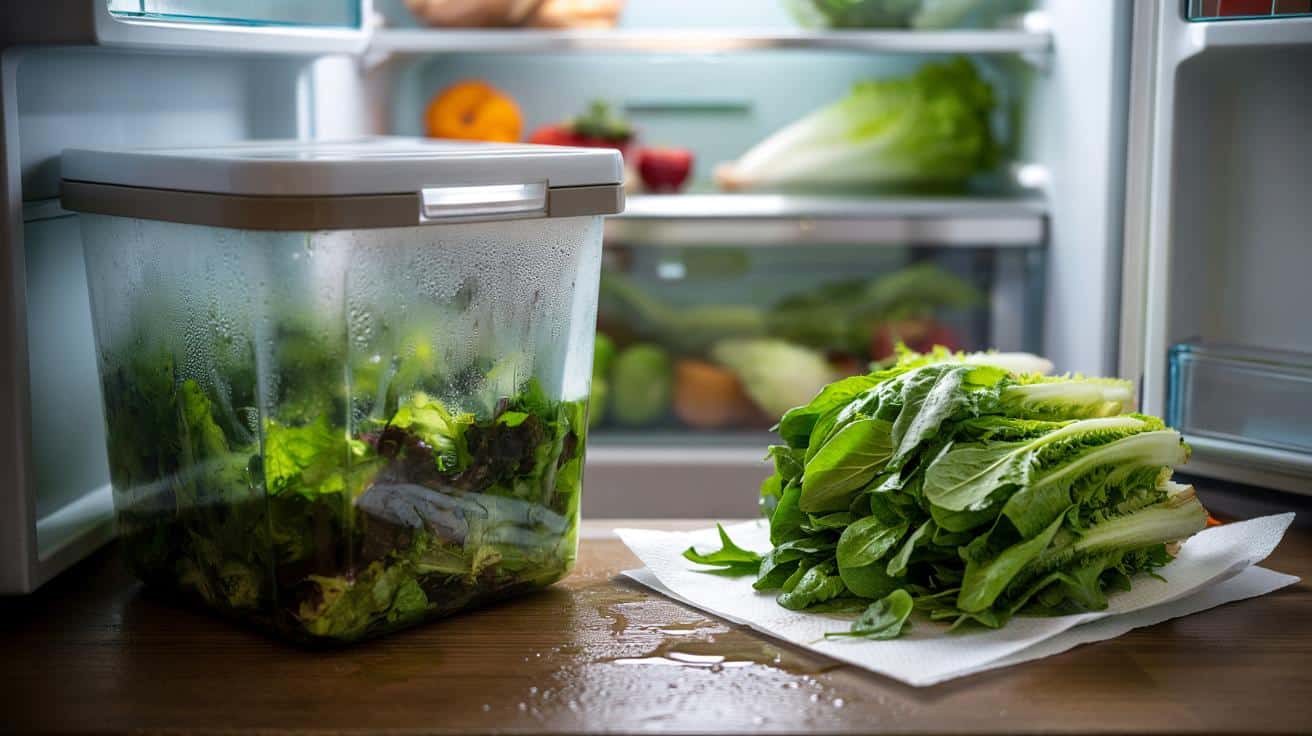 Ten powszechny błąd przy przechowywaniu sałatki sprawia, że liście szybko więdną