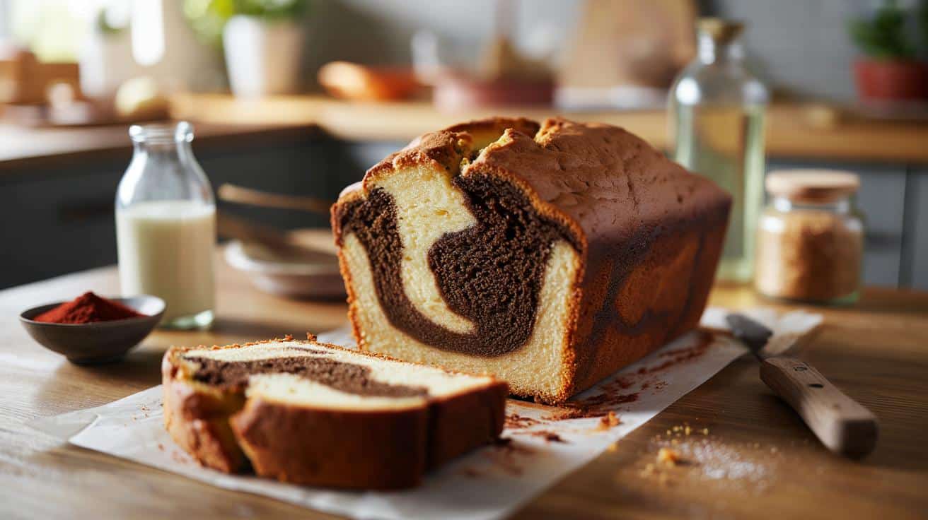 Ten prosty, roślinny murzynek w wersji marble znika u mnie w godzinę