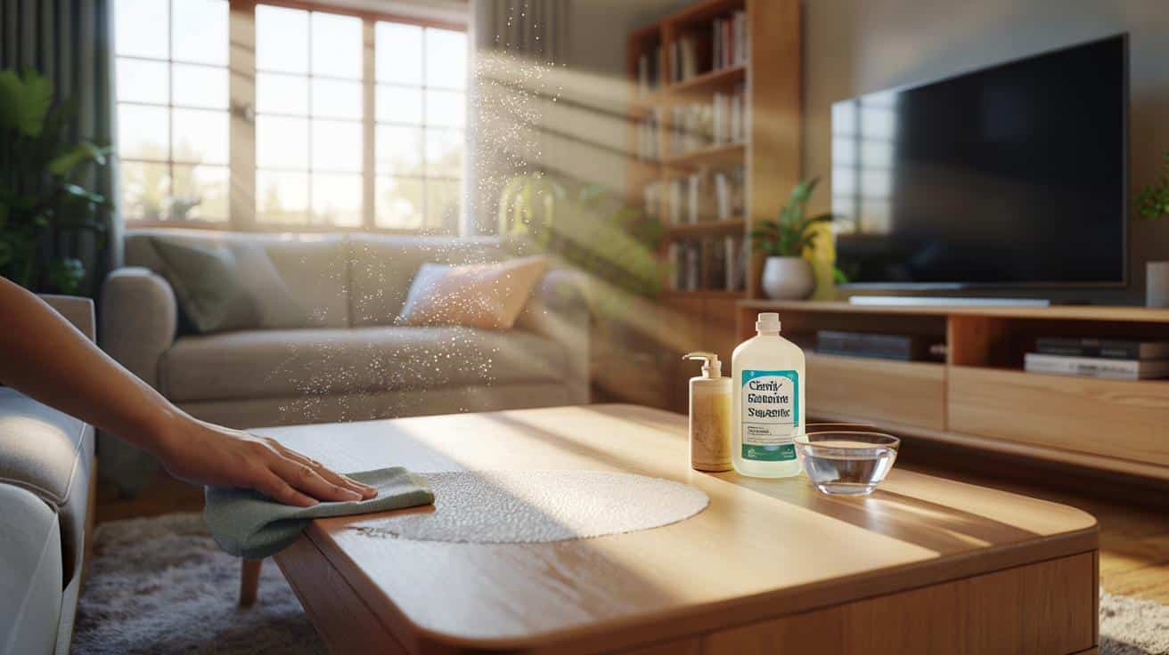 Ten prosty sposób sprawia, że kurz osiada znacznie wolniej na meblach w salonie