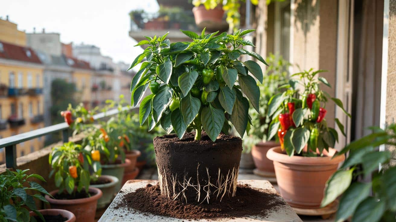 Ten prosty trik sprawia, że papryka w donicach rośnie szybciej