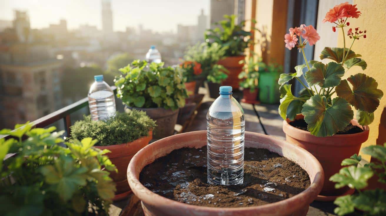 Ten prosty trik z butelką pomaga nawadniać rośliny podczas upałów